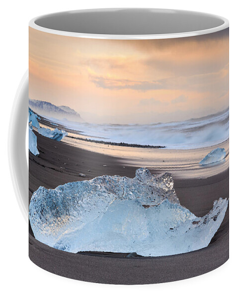 Atlantic Coffee Mug featuring the photograph Ice Beach by Sue Leonard