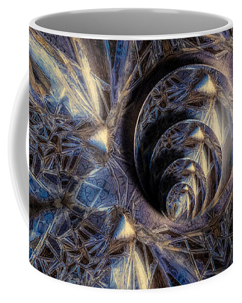 Crystals Coffee Mug featuring the photograph Ice Crystal Abstract by Rikk Flohr