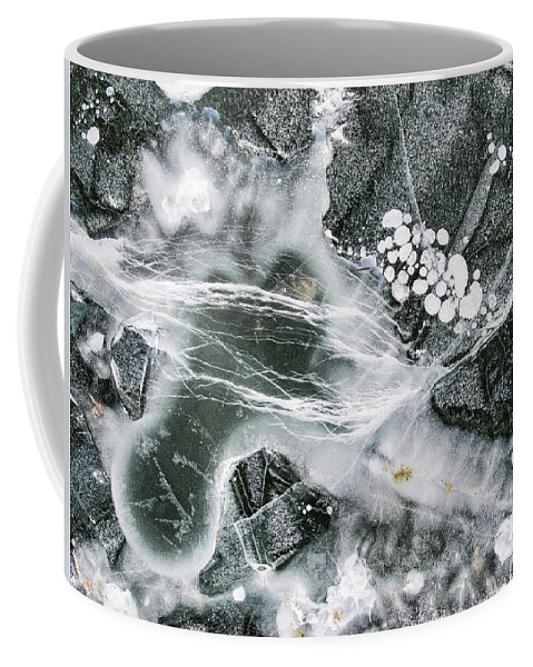 Ice Coffee Mug featuring the photograph Ice Patterns XXXIII by Steven Ralser