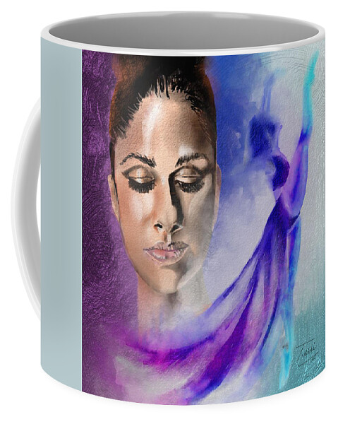 Misty Coffee Mug featuring the drawing Ice Queen by Terri Meredith