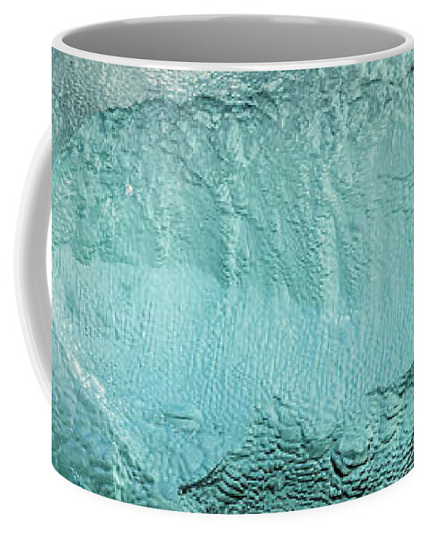 Iceland Coffee Mug featuring the photograph Ice Texture Panorama by Andy Astbury