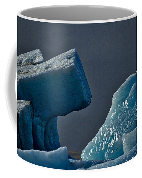 Bay Coffee Mug featuring the photograph Icebergs In The Late Afternoon #2 - Iceland by Stuart Litoff