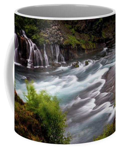 Iceland Coffee Mug featuring the photograph Iceland Waterfall II by Tom Singleton