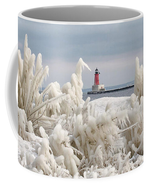 Water Coffee Mug featuring the photograph Icy Delight by Nikki Vig