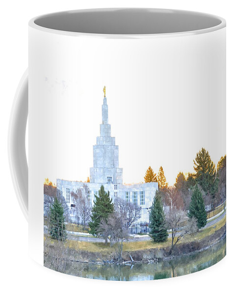 Idaho Falls Coffee Mug featuring the photograph Idaho Falls Temple - 2015 by Image Takers Photography LLC - Carol Haddon