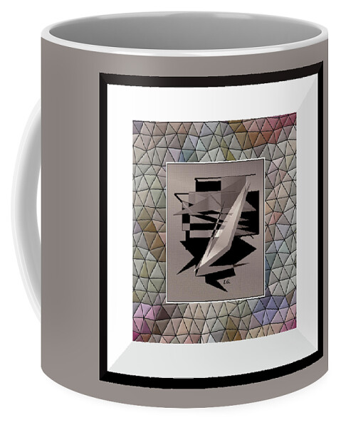 Abstract Art Coffee Mug featuring the digital art Idea by Iris Gelbart