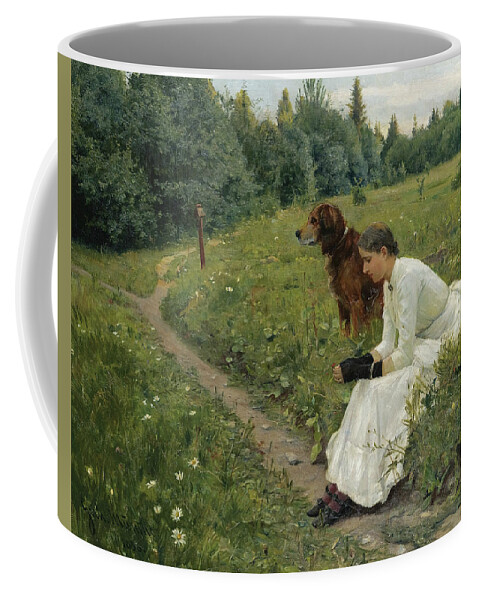 20th Century Art Coffee Mug featuring the painting Idyll by Gerhard Munthe