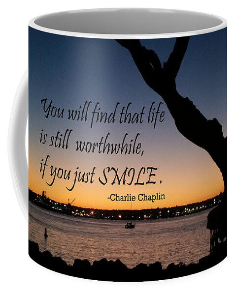 Photograph Coffee Mug featuring the photograph If you just Smile by Maria Aduke Alabi