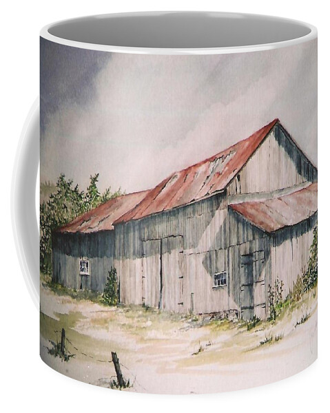 Farm Coffee Mug featuring the painting Il Etait Un Fois by Jackie Mueller-Jones