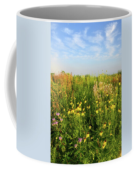 Illinois Coffee Mug featuring the photograph Illinois Native Prairie - McHenry County by Ray Mathis