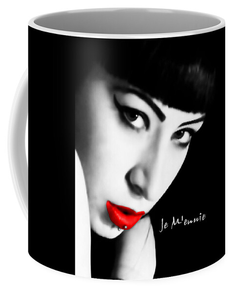 Red Lips Coffee Mug featuring the photograph I'm Bored by Bruce Gannon