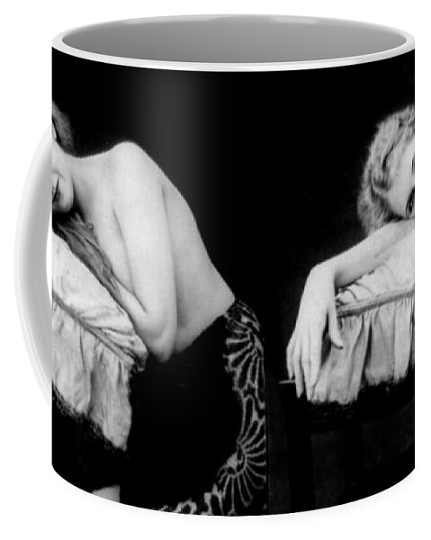 Erotica Coffee Mug featuring the photograph Im Too Tired, Nude Model, 1928 by Science Source