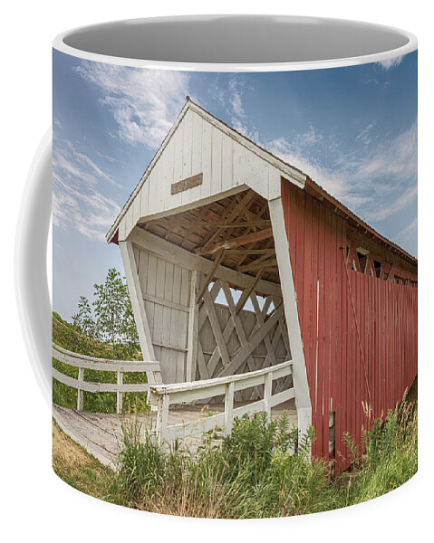 Imes Covered Bridge Coffee Mug featuring the photograph Imes Covered Bridge by Susan Rissi Tregoning