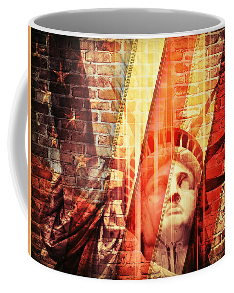 The Statue Of Liberty Coffee Mug featuring the photograph Imperiled Liberty by Aurelio Zucco