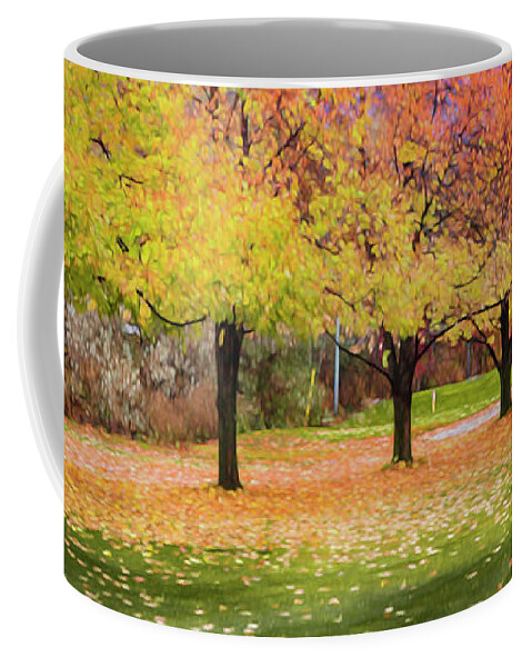Theresa Tahara Coffee Mug featuring the photograph Impressionist Autumn by Theresa Tahara