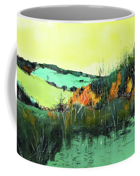 Nature Coffee Mug featuring the painting In between by Anil Nene