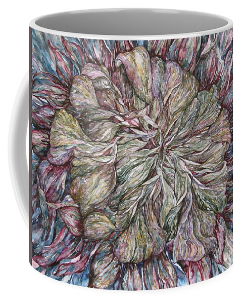 Double Clematis Coffee Mug featuring the painting In Focus by Kim Tran
