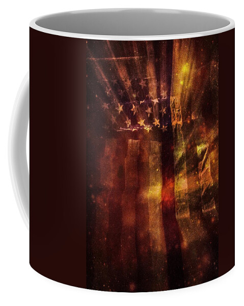 Veterans Coffee Mug featuring the digital art In Full Glory by Jim Cook