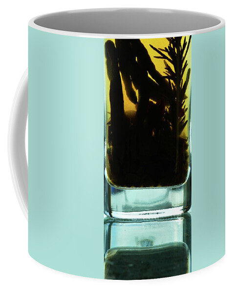 Olive Oil Coffee Mug featuring the photograph In Glass by Lyle Crump