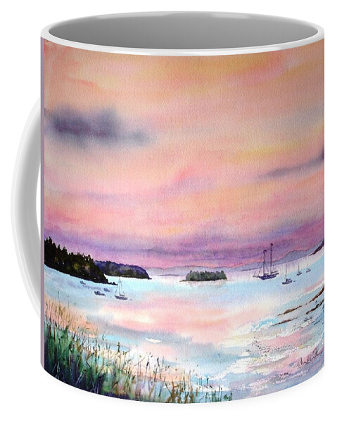 Sunsets Coffee Mug featuring the painting In Good Company by Diane Kirk