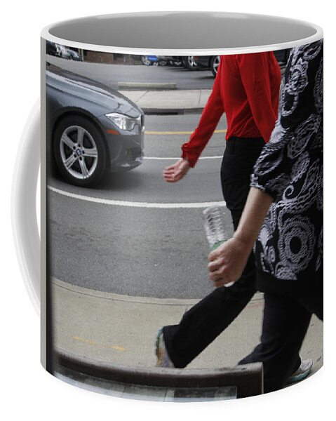 Walking Coffee Mug featuring the photograph In Step by Valerie Collins