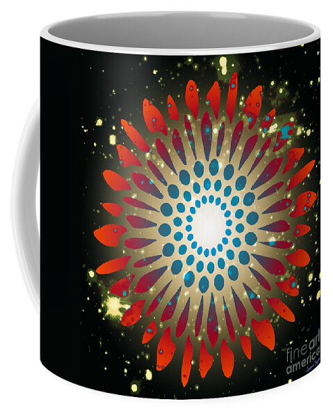 Mandala Coffee Mug featuring the digital art In The Beginning by Leanne Seymour