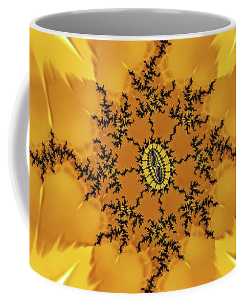 Abstract Coffee Mug featuring the digital art In The Beginning Sepia by DiDesigns Graphics