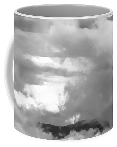 North Jetty Rain Coffee Mug by Robert Wilder Jr - Robert Wilder Jr