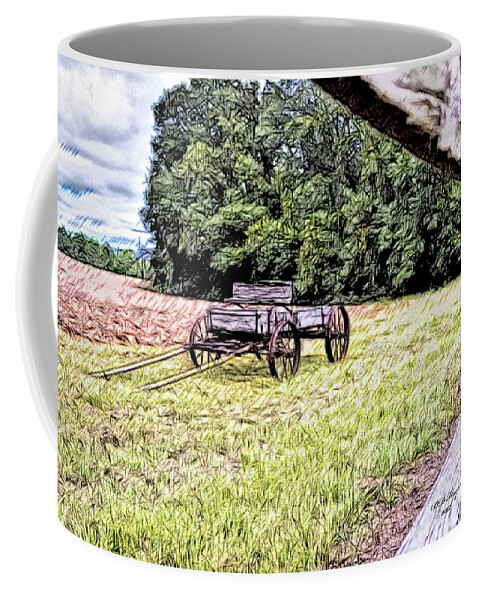 Landscapes Coffee Mug featuring the digital art In The Deep South by DB Hayes