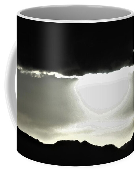 Sky Coffee Mug featuring the photograph In the gap by Barbara Leigh Art