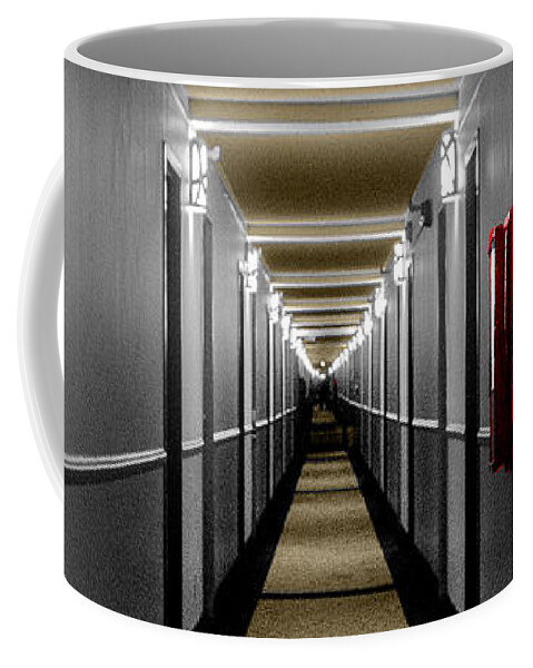 Hotel Coffee Mug featuring the photograph Long Hall of Life by Leon deVose