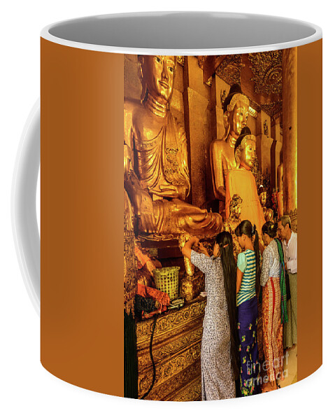 Pagoda Coffee Mug featuring the photograph In the Pagoda 1 by Werner Padarin