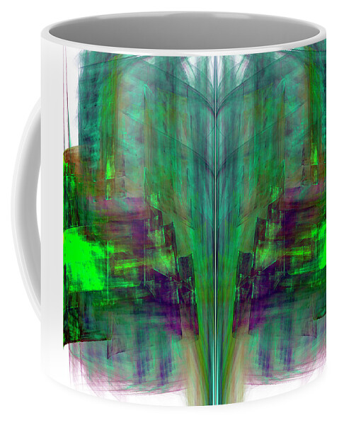 Abstract Coffee Mug featuring the digital art In The Park by Ilia -