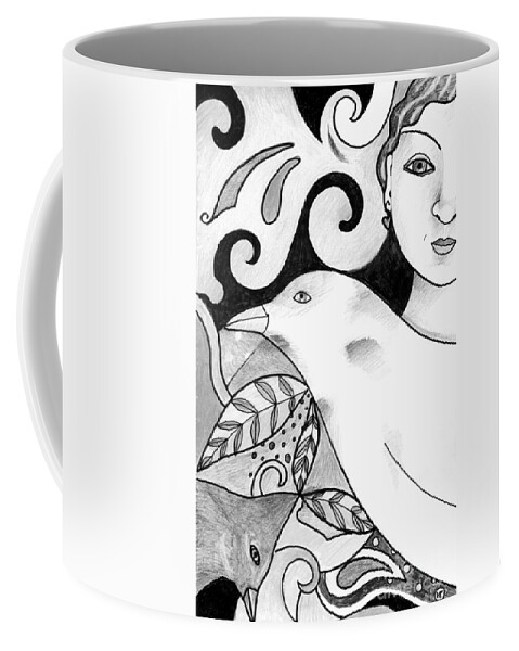 Woman Coffee Mug featuring the digital art In The Spirit Of Unity 2 by Helena Tiainen