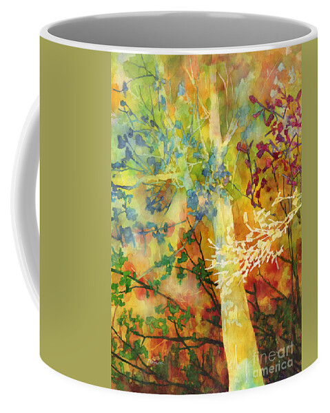 Wood Coffee Mug featuring the painting In the Woods by Hailey E Herrera