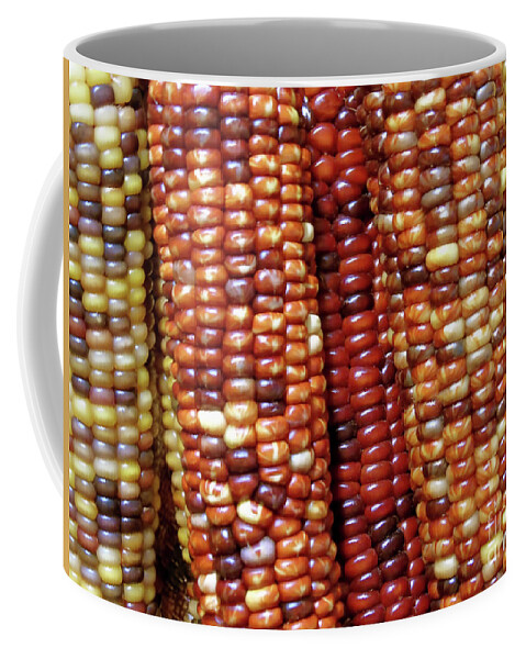 Corn Coffee Mug featuring the photograph Indian Corn by D Hackett