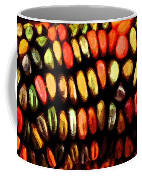 Susan Vineyard Coffee Mug featuring the photograph Indian Corn by Susan Vineyard