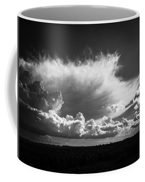 Indiana Clouds Afternoon Coffee Mug featuring the photograph Indiana Afternoon BW by Mr Other Me Photography DanMcCafferty