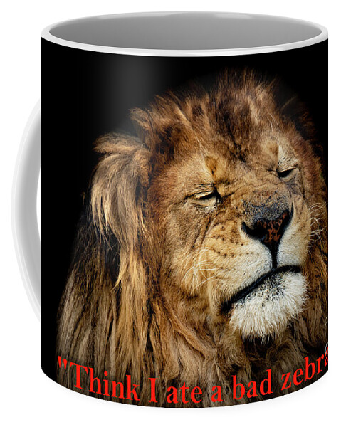 Lion Coffee Mug featuring the photograph Indigestion by Sam Rino