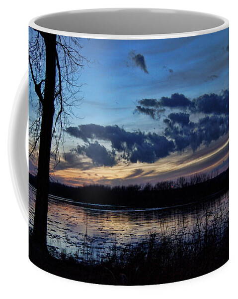 Indigo Skies Coffee Mug featuring the photograph Indigo Skies by Cricket Hackmann