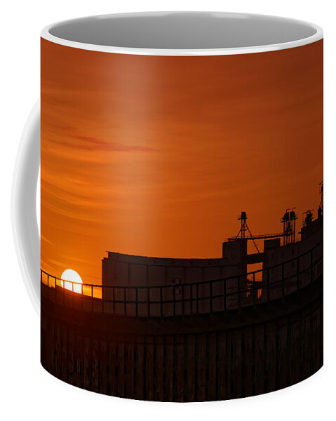 Fort Worth Coffee Mug featuring the photograph Industrial Sunset by Jonathan Davison