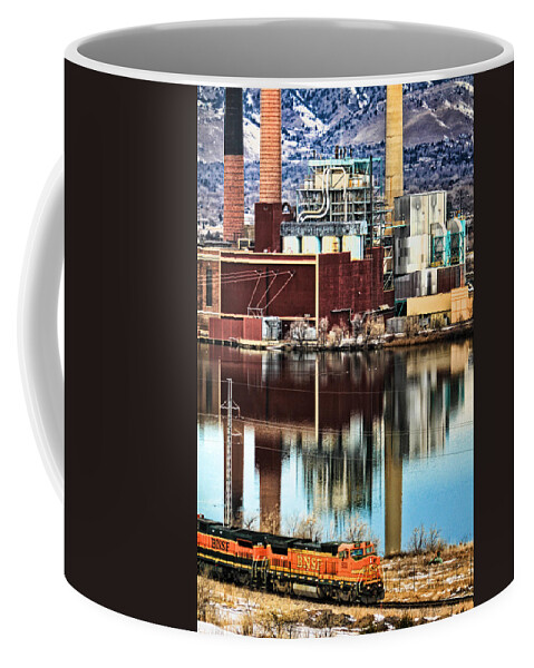 Power Plant Coffee Mug featuring the photograph Industrial Train by Juli Ellen