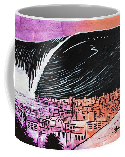 Beach Coffee Mug featuring the painting Inescapable Love by Nathan Rhoads