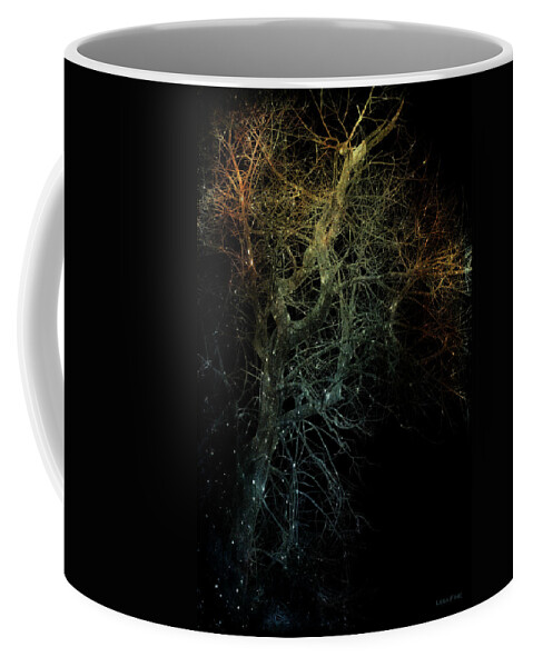 Tree Coffee Mug featuring the photograph Infared Tree Art Dance of the Lightning Bugs by Lesa Fine