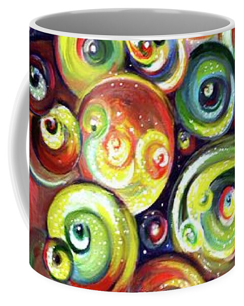 Cosmos Coffee Mug featuring the painting Infinite Heavenly COSMIC - Abstract by Harsh Malik