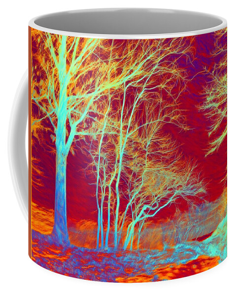Digital Art Coffee Mug featuring the photograph Infrared landscape by Lilia S