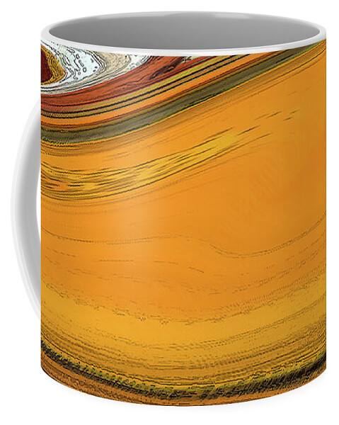 Abstract Coffee Mug featuring the digital art Inlay by Gina Harrison