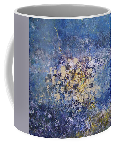 Abstract Coffee Mug featuring the painting Inner movement by Dennis Ellman