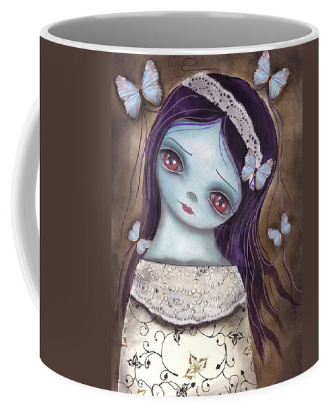 Innocence Coffee Mug featuring the painting Innocence by Abril Andrade
