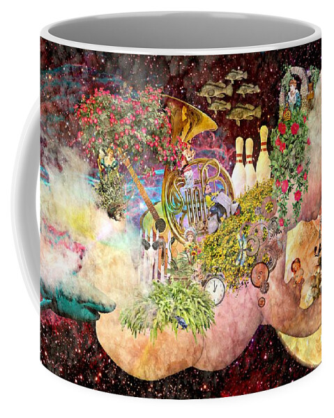 Dreams Coffee Mug featuring the mixed media Innocent Dreams by Ally White
